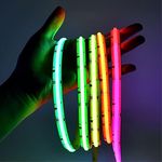 Tuya WiFi RGBIC COB Alexa LED Strip Light 3600LEDS Magic Color Chasing LED COB Strip with Smart Life Controller and Adapter Music Sync Timer Dream Color LED Strip 9s Light LED Neon (COB-RGBIC-16.4ft)