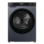 Haier X Series 5 9kg Freestanding Washing Machine, 1400 RPM, A-20% Rated, Smart AI Cycle, hOn App, 15 Programmes, Refresh Cycle, Graphite & Black Door, 48x60x85 cm - HW90-BP14357GTUUK
