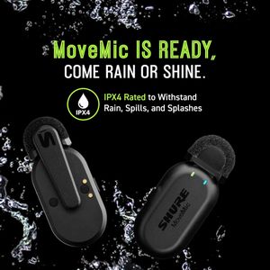 Shure MoveMic Two Wireless Lavalier Microphone – Dual Channel