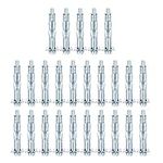 25pcs M4×52 Plasterboard Fixings Hollow Wall Anchor Hollow Wall Fixings Drywall Anchor Plugs m4 Wall Anchor Dry Wall Anchor Screws Heavy Duty Metal Fixings Anchors for Drywall Sheetrock Wall Fixings