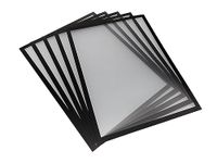 Shadow Foam Magnetic Document Holder Frame | Pack of 5 | Document Frame for Internal Signage | Magnetic Frame A5, A4, A3 Sizes (Black, A4)