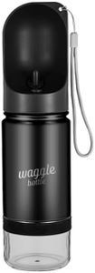 Waggle Bottle Stainless Steel Dog Travel Water Bottle, Double-Wall Vacuum Insulated Portable Dog Water Dispenser, Drink Cup and Snack Container On The Go, Outdoor Walking, Hiking, Travel, Water Bottle