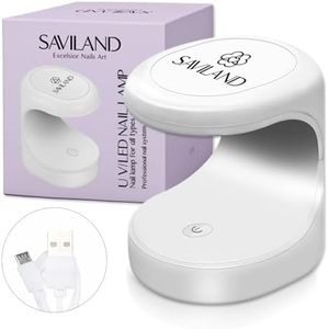 Saviland Mini U V Lampe – 16W U V/LED Nagellampe Nageltrockner Nägel für Gel Nagellack, Poly-Builder-Nagelgel, Klebegel, Nagelkunstwerkzeuge für Anfänger, Heimwerker, Profis Salon