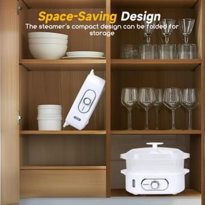 Aigostar Electric Food Steamer, 3-Tier – Healthy Cooking Appliance