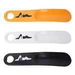 Prarabdh Shoe Horn For Men & Women 8 inch Long Abs Plastic Pack of 3 Assorted colors