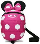 Baby Toddler Safety Harness Backpack Child Kids Cute Cartoon Strap Shoulder Backpack Bag with Reins Leash Rucksack Harness Walkers Tether Belt,FOR 1-5 YEARS OLD TODDLER. (Rose red S-for 1-5years old)