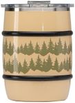 ORCA Barrel 12 oz Stainless Steel Insulated Whiskey Barrel Design Cup | Classy Wood Grain Print, Double Walled Vacuum Sealed for Superior Temperature Retention �— Tree Line Tan Print