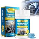 Car Screenwash Tablets 100PCS Car Windshield Washer Tablets Effervescent Wiper Fluid Solid Concentrated Screenwash Washer Fluid Car Window Cleaning