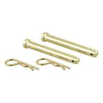 CURT 45925 Replacement Pins & Clips for Adjustable Trailer Hitch Ball Mount, Gold