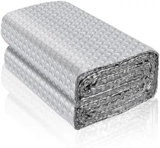 Reflective Foil Insulation, Double Reflective Bubble Insulation Sheet, Aluminum Foil Bubble Shield, Reflective Window Insulation Radiant Barrier Roll for RV Windows Weatherproofing(23.6''x 10Ft)