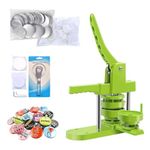 Shubhaansh Creations Badge Making Machine Manual Press with 100 Button Parts, Circle Cutter & Mould Set | DIY Pin Badge Maker for Events, Businesses & Crafts