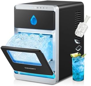 EUHOMY LunaArc™ Crescent Ice Maker Countertop, 1600Pcs/Day, Ready in 12Mins, Auto Deep Cleaning, Timer, Portable Ice Maker Machine with Clear Ice Cubes for Whiskey/Coffee/Soft Drinks