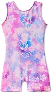 MYQFF Leotards for Girls Gymnastics Tumbling Dance Ballet 5t 5-6 Years Old Biketards Sparkly Dance Clothes Unitards Bodysuits Floral Butterfly