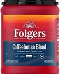 Folgers Coffeehouse Blend Medium Dark Roast Ground Coffee, 9.6 Ounces (Pack of 6)