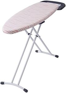 Sunbeam SB4400 Mode Ironing Board Retractable Iron Rest and Rail Extra Thick Padded Cover 120cm x 40cm, Pink/White