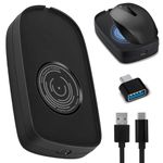 DauMeiQH Mouse Jiggler Undetectable, Noiseless Mouse Mover Device Keep PC Screen Active with Simulate Movement Physical, Mouse Wiggler Shaker Drive-Free with On/Off Switch for Laptop Computer