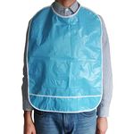 Glove Club Ltd | Adult Bib | Waterproof Dining Adult Bibs | Disabled Elderly adult bibs for Women Men Mealtime Bib | Washable Reusable Disabled Elderly Aid Clothing Protector (40cmx60cm/Blue)