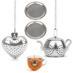 Cute Tea Infuser for Loose Tea, CoiTek Stainless Steel Tea Strainer Infuser with Drip Trays, Premium Loose Tea Strainer Cute for Teatime