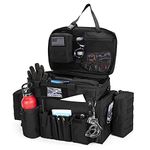 Trunab Patrol Bag, Police Duty Bag, Car Front Seat Organizer with 15.6” Tablet and Laptop Storage for Law Enforcement, Police Patrol, MOLLE Compatible (Patented Design)