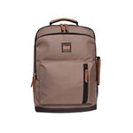 ASTRID Rectangle Multicompartment Backpack/Laptop Bag With Deatachable Sling (beige)