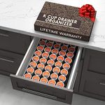 K Cup Holder Compatible with Keurig Coffee Pods - K Cup Drawer Organizer Holders, K Cup Storage & K Cup Organizer for Kitchen Drawer - K Cup Holder Drawer Tray, KPod Coffee Pods Storage Drawer (40)