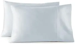 Whisper Organics 100% Organic Cotton Pillow Case Set, 500 Thread Count - GOTS Certified (King, Powder)