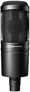 Audio-Technica AT2020 Cardioid Condenser Studio XLR Microphone, Ideal for Project/Home Studio Applications