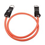 GoFit Power Tubes ââ‚¬â€œ Latex Rubber Resistance Band Tubes for Home Fitness and Strength Training - 50 pounds, Orange, GF-ST50