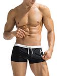 COOFANDY Mens Swim Trunk Swimwear Bathing Suit Swim Brief Square Leg Board Short