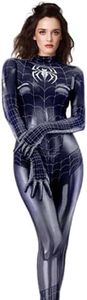 Disfraz Halloween Mujer, Disfraz de Una Pieza para Mujer Disfraz superhéroe para Mujer Mono de Cosplay Anime para Halloween Carnaval Fiestas (XL)