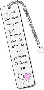 Tía Marcadores Regalos Día Madre Marcador Tía Sobrino Amor Para Siempre Cumpleaños Mejor Tía Del Mundo Jubilación Apreciar Citas Amor Recuerdos Grabados Navidad Acción Gracias Mujeres Encanto Corazón