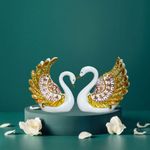 MISS PEACH Set of 2 Duck Showpiece Statue for Home Decor,Front Door Decoration Items,Standard,Multi,1 Pcs.