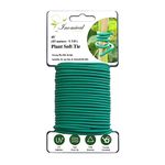 Inomical 49.2 feet Soft Plant Wire Twist Tie for Home,Farm - Green TPR Coated, Ideal for Tomatoes and Vines(Diameter - 3.0MM)