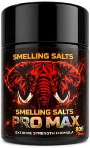 Extra Strength Smelling Salts for Weightlifting, Powerlifting & Gym Training, Ammonia Inhalant Pre-Workout Focus Support, Airtight Leak-Resistant Bottle for Lifters & Athletes