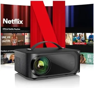 [Netflix-Licensed/Dolby Audio]Outdoor-Projector 4K with Wifi 6 and Bluetooth,ONOAYO 800ANSI Native 1080P Portable Projector,Built-in Netflix/YouTube/PrimeVideo, Electric Focus Keystone Smart Projector