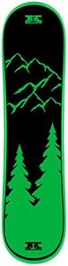 Krown Snowskate Plastic Polymer Skateboard Style Dual Kick Snowboard with Foam Grip – 35" Mountainscape