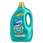 Asevi Max, Hypoallergenic Bio Laundry Detergent, Concentrated Liquid Washing Cleanser, Power, 2.5L, 50 Washes