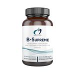 Designs for Health B-Supreme - B Vitamin Complex with B1, B2, B3, B6 + B12, Includes Active Folate (Methylfolate), TMG + Choline - Non-GMO B Complex Supplement (60 Capsules)