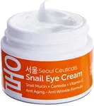 SeoulCeuticals Korean Snail Mucin Eye Cream - 97.5% Snail Filtrate K Beauty Anti Aging Under Eye Anti Wrinkle Eye Treatment Cream 0.5oz