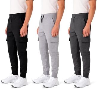 ALL IN SWEATS XS Apparel Fleece Boys Joggers 3 Pack: Boys Athletic Pants, Active Sweatpants for Boys Joggers Workout Kids Clothes (8-20) Charcoal/Grey/Black, 10-12