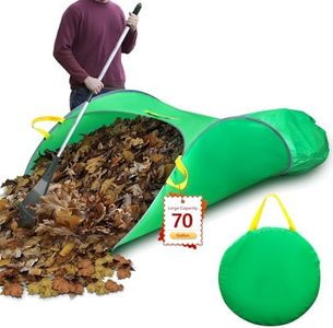 Upgraded Large Leaf Collector - Foldable and Portable Pop Up Lawn Bags, Reusable Yard Garden Bags for Leaves and Trash