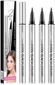 INDIGO WHALES Long Lasting Eyeliner Lightweight, 24 Hour Waterproof Liquid Eyeliner, 24 Hour Smooth Application, Ultra Creamy Silky Texture (3PCS)