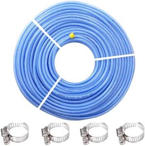 "Agriansh Heavy Duty PVC Water Hose Pipe - 5m, Inner Diameter 8mm, Outer 12mm, for 12V DC Water Pump, Battery Sprayer Motor, High Performance, 220 PSI, Durable and Flexible"
