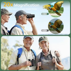 Compact 20x32 High Power Binoculars – Lightweight, Portable