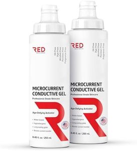 Microcurrent Conductive Gel, 8.45 fl oz - Long-Lasting, Non-Greasy, Hypoallergenic - Supercharge Your Facial Device - 2 Bottles, 8.45 fl oz / 250mL