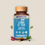 Demystik Lung Detox Tablets with Stinging Nettle & Vasaka Leaves Extract, for Detoxification of Lung, Tar removal, Mucus removal, Helps in respiratory system and Immune Defence - 60 Tablets Veg