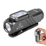 sofirn ST10 EDC Clip-ON Flashlight Rechargeable with Red Light, 1000 Lumens Bright IPX6 Multi-Mode Magnetic Small Pocket Light with for Signaling, Cycling, Camping, Emergency
