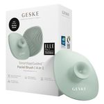 GESKE SmartAppGuided™ Facial Brush | 4 in 1 | Professional Facial Cleansing Brush with Handle | Skin Cleansing Soft Silicone Facial Brush | Routine Skincare | Gentle Cleansing | Facial Cleanser