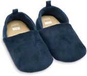 Carter's Age Up Slippers for Infants, Toddlers & Kids, Navy, 12-18 Months Toddler