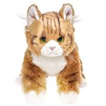 Bearington Collection Plush Stuffed Animal Orange Tabby Maine Coon Cat, Kitten 15 inches